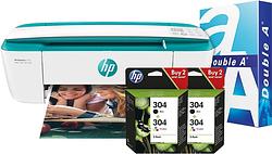 Foto van Hp deskjet 3762 + 2 sets extra inkt + 500 vellen a4 papier