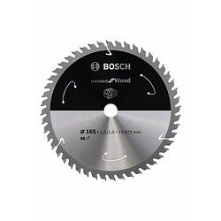 Foto van Bosch accessories bosch 2608837683 cirkelzaagblad 165 x 15.875 mm aantal tanden: 48 1 stuk(s)