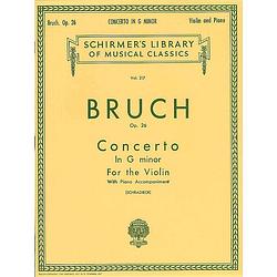 Foto van G. schirmer - max bruch: violin concerto no.1 in g minor op.26