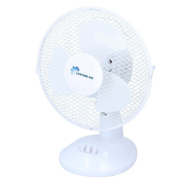 Foto van Lifetime air tafelventilator -20 w - zwenkfunctie - ø 23 cm - wit