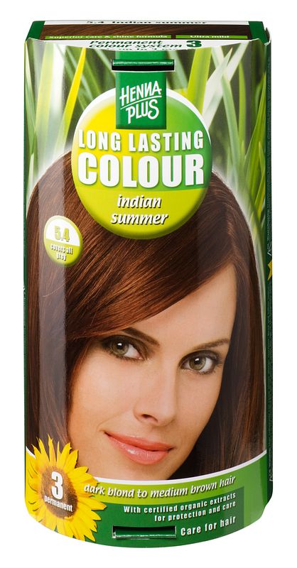 Foto van Hennaplus 5.4 indian summer long lasting colours 100ml