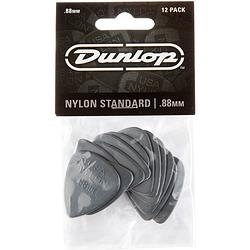 Foto van Dunlop nylon standard 0.88mm 12-pack plectrumset donkergrijs