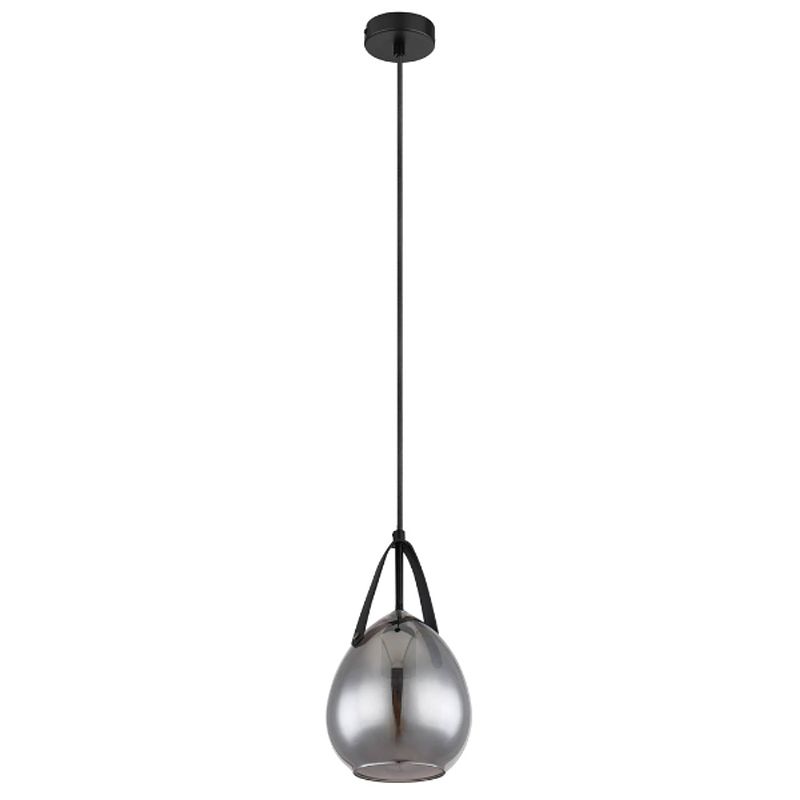 Foto van Industriële hanglamp diethild - l:15cm - e27 - metaal - zwart