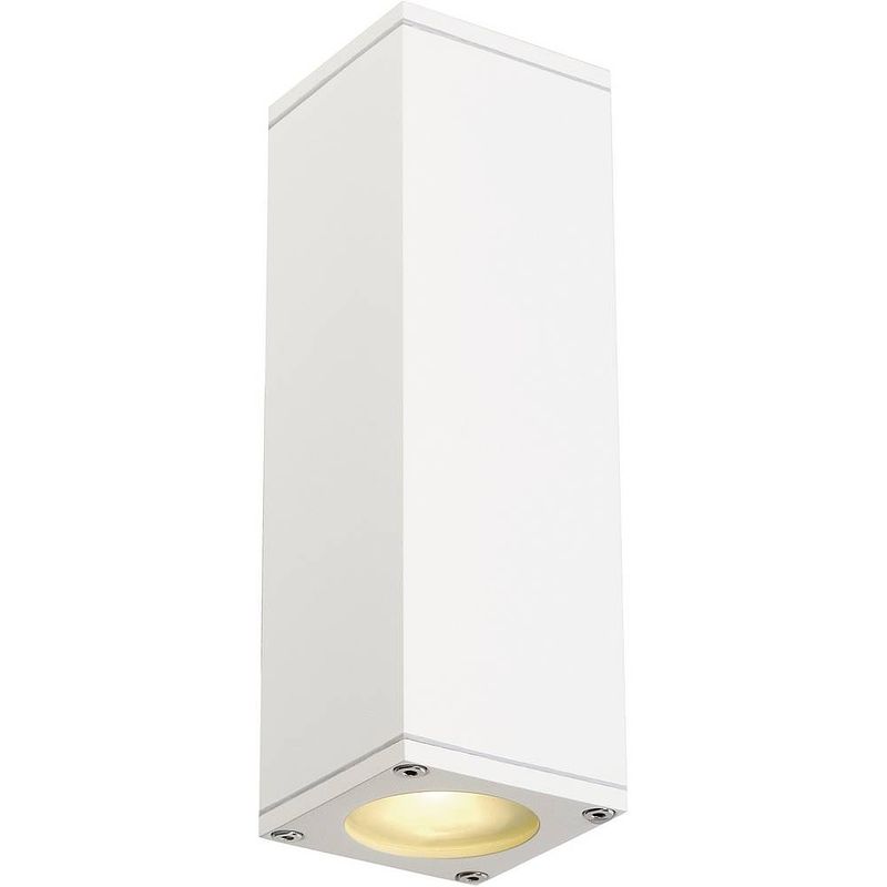 Foto van Slv theo up & down 229531 buitenlamp (wand) halogeen, led gu10 70 w wit