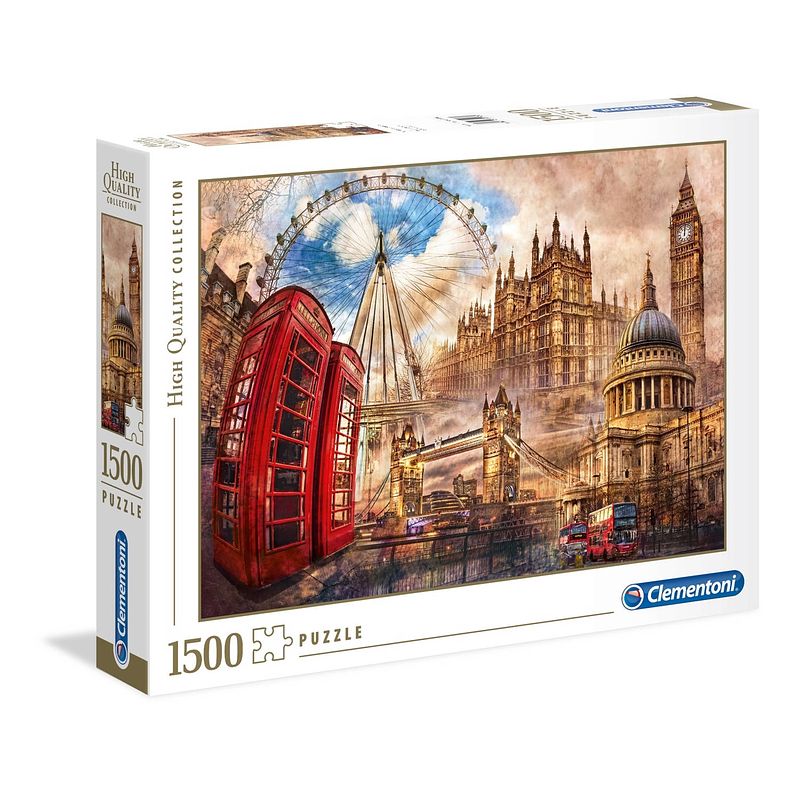 Foto van Clementoni legpuzzel londen vintage 1500 stukjes