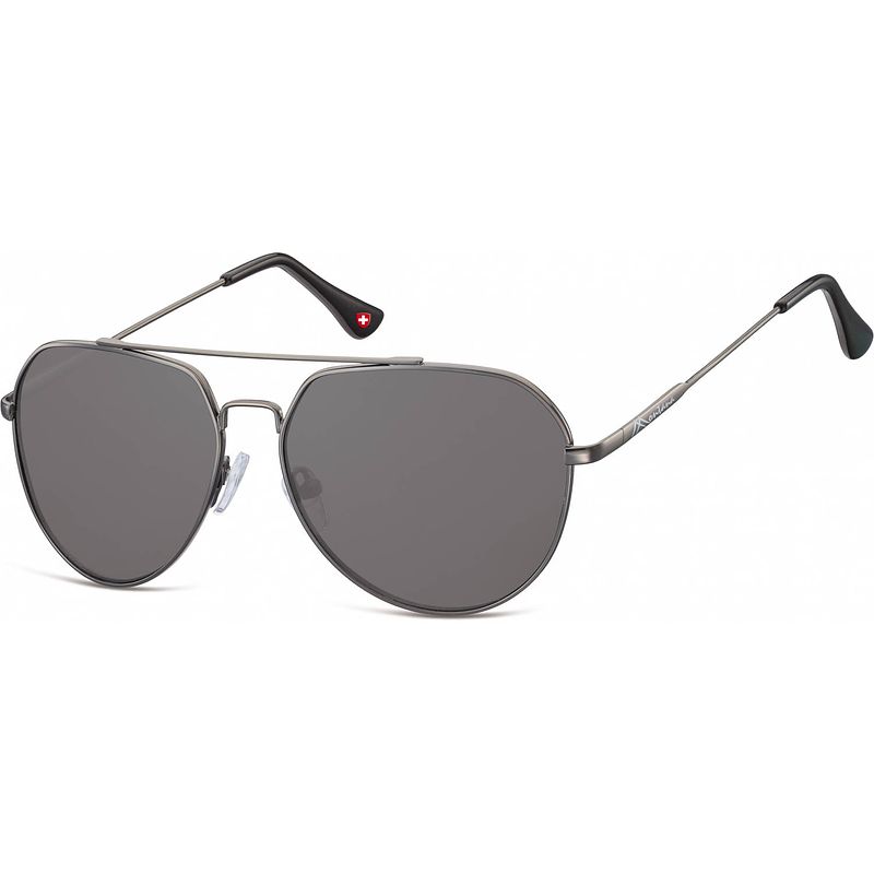 Foto van Montana zonnebril unisex aviator zilver (s90)