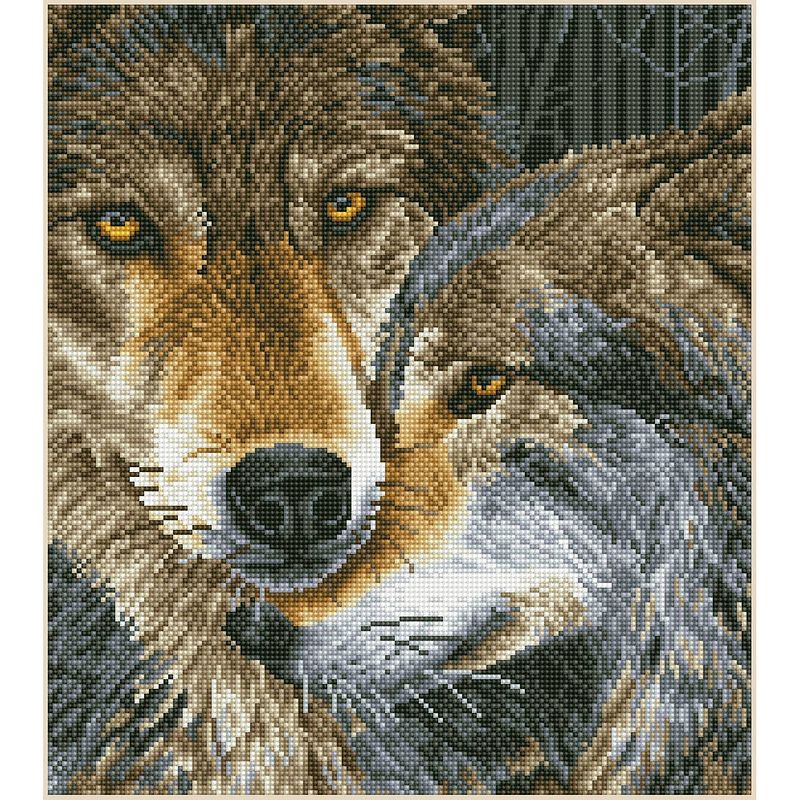 Foto van Diamond dotz muzzle nuzzle diamond painting, 23.944 dotz, 47x42 cm