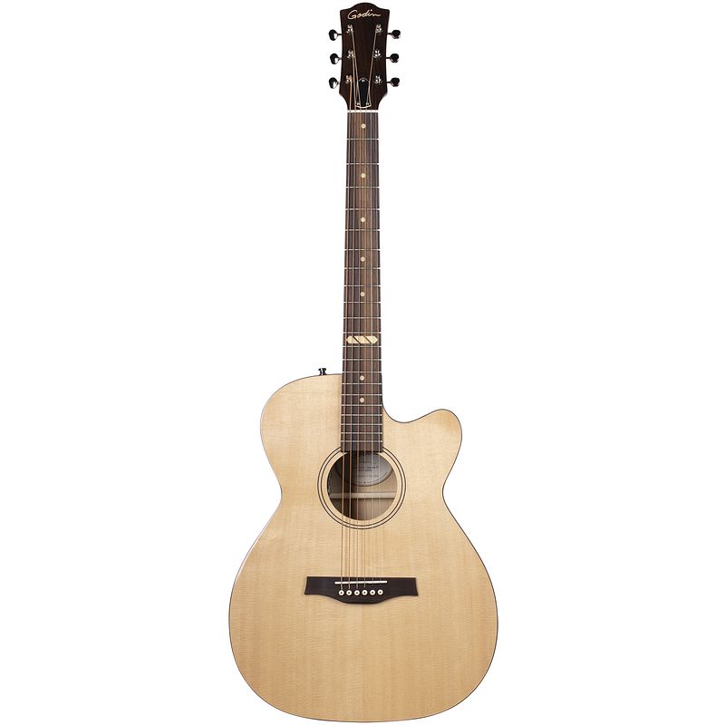 Foto van Godin fairmount cw flame maple gt eq elektrisch-akoestische westerngitaar met gigbag