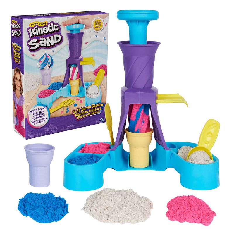 Foto van Kinetic sand softijsjes speelset