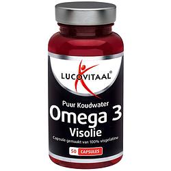 Foto van Lucovitaal puur omega 3 koudwater visolie capsules