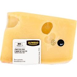 Foto van Jumbo zwitserse emmentaler harde kaas 45+ ca. 127g