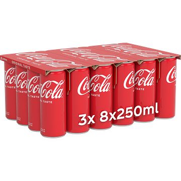 Foto van Cocacola original taste 3 x 8 x 250ml bij jumbo