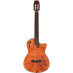 Foto van Cordoba fusion stage guitar natural amber elektrisch-akoestische klassieke gitaar met gigbag