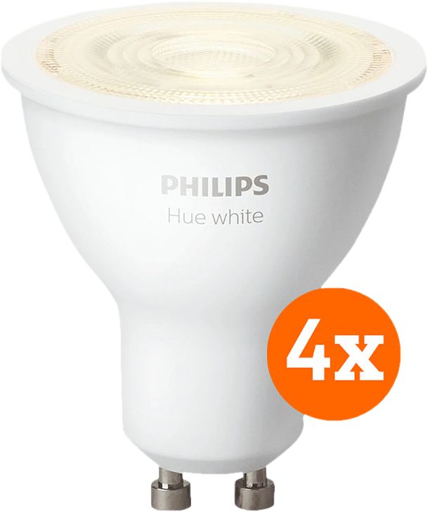 Foto van Philips hue white gu10 4-pack