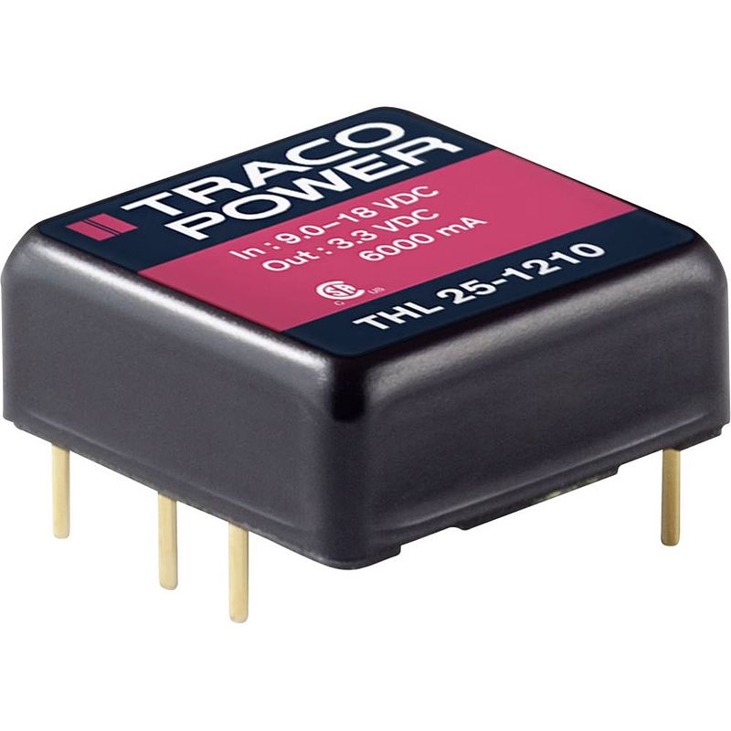 Foto van Tracopower thl 25-4812 dc/dc-converter, print 48 v/dc 12 v/dc 2090 ma 25 w aantal uitgangen: 1 x