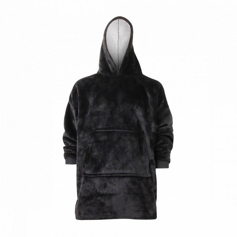 Foto van O'sdaddy hoodie deken zwart - unisex en one size fits all - fleece deken