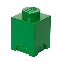 Foto van Lego brick 1 opbergbox - donkergroen