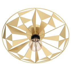 Foto van Eglo castanuelo plafond- en wandlamp - e27 - ø 42,5 cm - goud