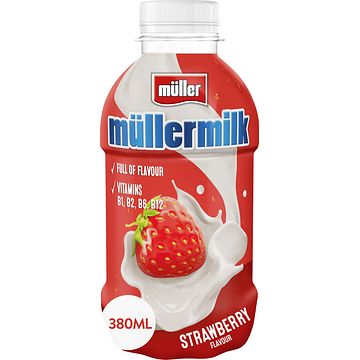 Foto van Muller mullermilk aardbei 379ml bij jumbo