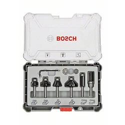 Foto van Bosch accessories 2607017468 rand- en kantfreesset, 6 mm schacht, 6-delig n/a