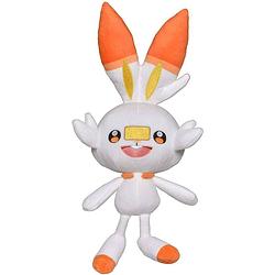 Foto van Pokémon knuffel scorbunny 20 cm junior pluche wit/oranje