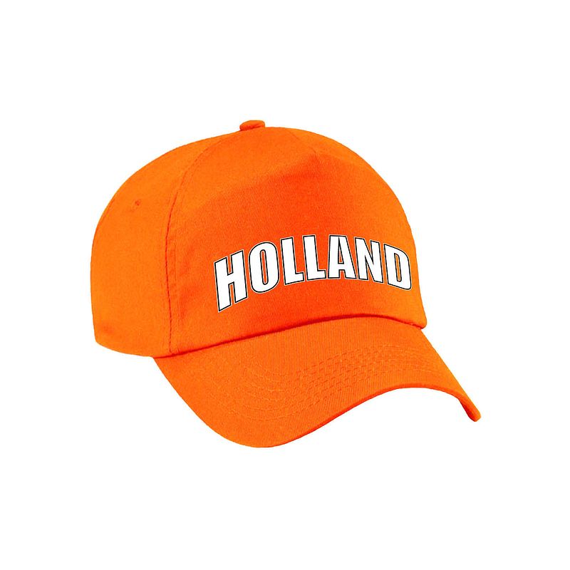 Foto van Holland supporter pet / cap oranje - ek / wk / koningsdag - voor volwassenen - verkleedhoofddeksels