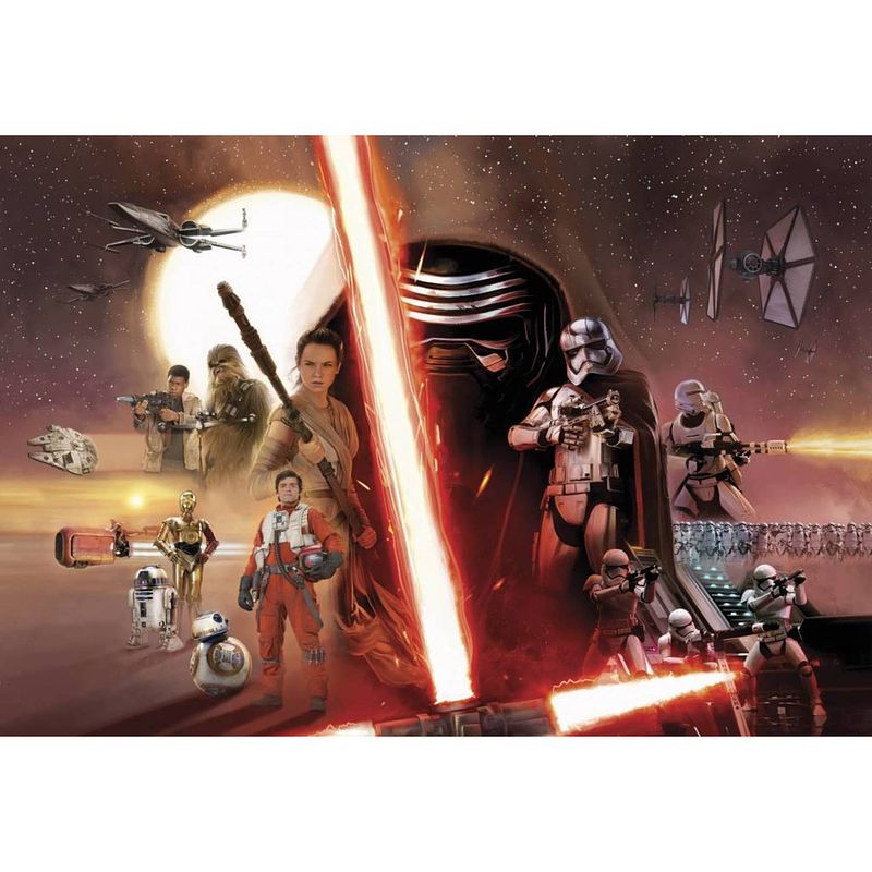 Foto van Komar star wars ep7 collage fotobehang 368x254cm 8-delen