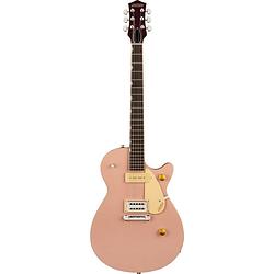 Foto van Gretsch g2215-p90 streamliner junior jet club shell pink elektrische gitaar