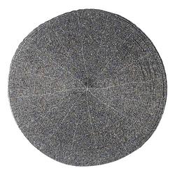Foto van Ronde placemat kralen grijs 35 cm - placemats
