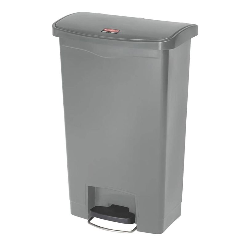 Foto van Rubbermaid pedaalemmer slim jim 50 l grijs