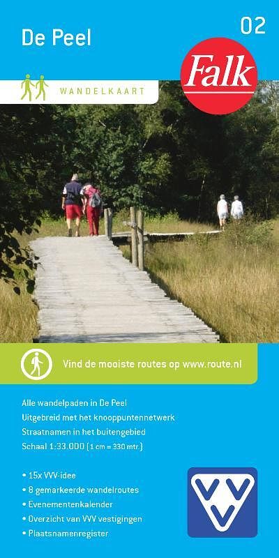 Foto van Falk vvv wandelkaart 02 de peel - pakket (9789028700987)