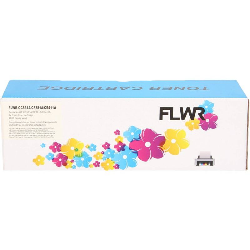 Foto van Flwr hp 305a cyaan toner