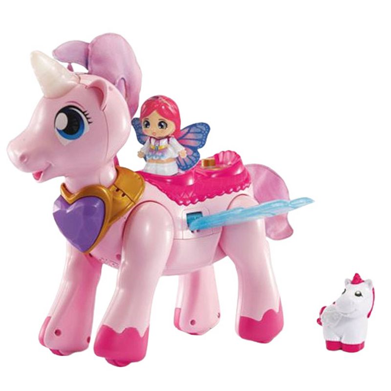 Foto van Vtech babyspeelgoed sprankel de eenhoorn 34,7 cm roze (nl)