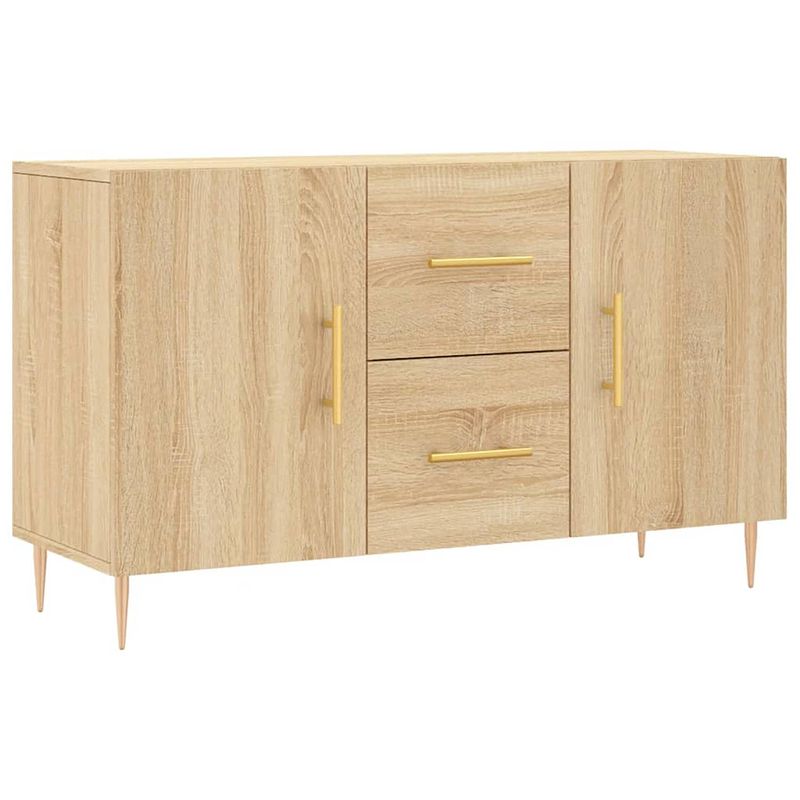 Foto van Vidaxl dressoir 100x36x60 cm bewerkt hout sonoma eikenkleurig