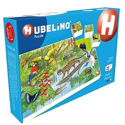 Foto van Hubelino puzzel regenwoud junior 26,5 x 18,2 cm 35 stukjes