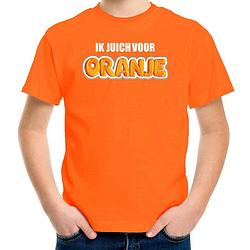 Foto van Oranje fan shirt / kleding holland ik juich voor oranje ek/ wk voor kinderen xs (110-116) - feestshirts