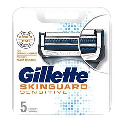 Foto van Gillette fusion skinguard sensitive razor blades - 5 stuks