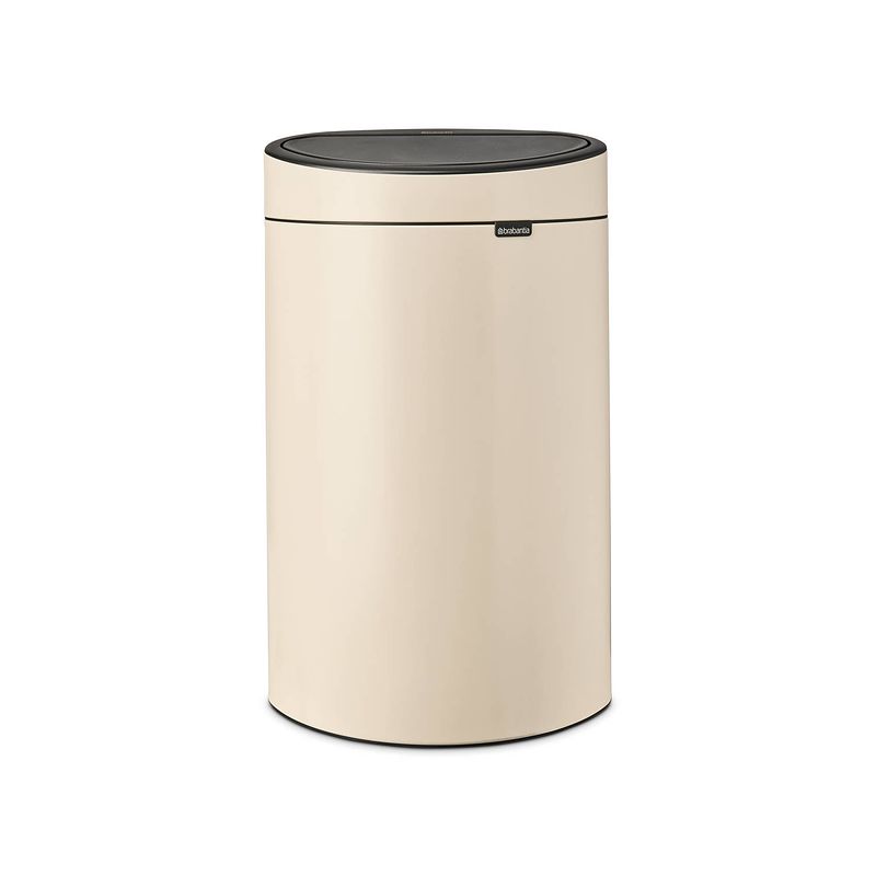 Foto van Brabantia touch bin afvalemmer 40 liter met kunststof binnenemmer - soft beige