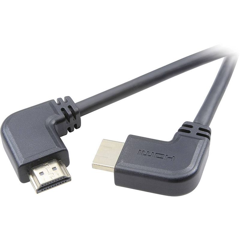 Foto van Speaka professional hdmi aansluitkabel hdmi-a stekker, hdmi-a stekker 1.50 m zwart sp-7870392 audio return channel (arc), vergulde steekcontacten, ultra