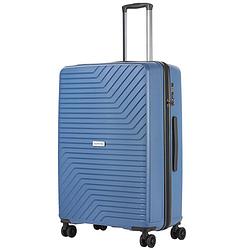 Foto van Carryon transport tsa reiskoffer - grote trolley 78cm - okoban - ykk ritsen - dubbele wielen - blauw