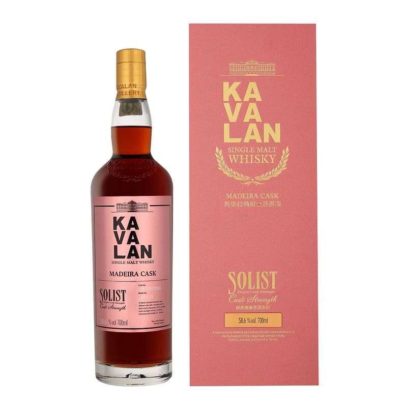 Foto van Kavalan solist madeira 70cl whisky + giftbox