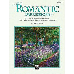 Foto van Alfreds music publishing romantic impressions 1 boek voor piano