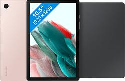 Foto van Samsung galaxy tab a8 32gb wifi roségoud + book case grijs