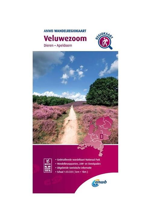 Foto van Veluwezoom 1:33.333 - anwb - paperback (9789018046477)