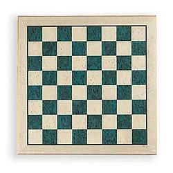 Foto van Dal negro schaakbord 52 x 52 cm hout blauw/wit