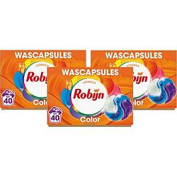 Foto van Robijn classics 3in1 wascapsules color 3 x 40 wasbeurten aanbieding bij jumbo | 30% korting