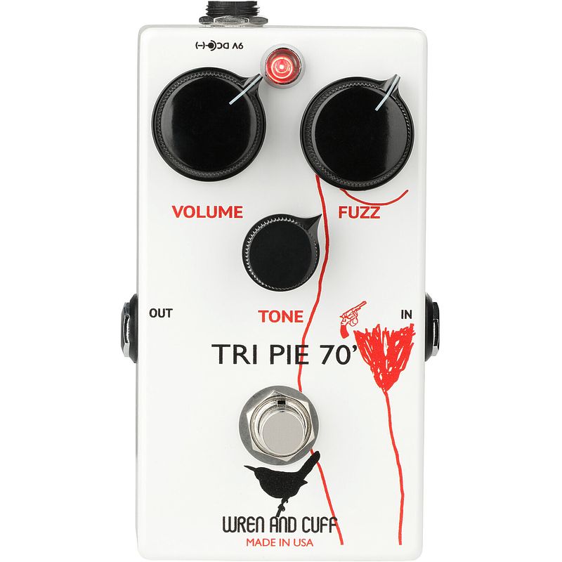 Foto van Wren and cuff tri-pie 's70 fuzz effectpedaal