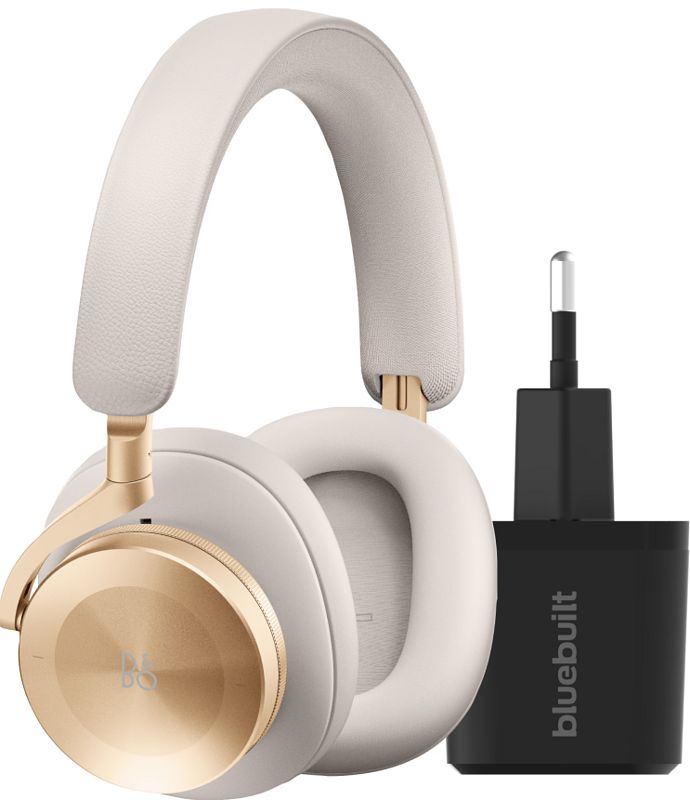 Foto van Bang & olufsen beoplay h95 goud + bluebuilt quick charge oplader met usb a poort 18w zwart