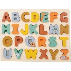 Foto van Small foot vormenpuzzel alfabet safari 22 x 29 cm hout 26-delig