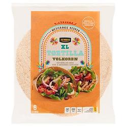 Foto van Jumbo xl tortilla volkoren 6 stuks 370g